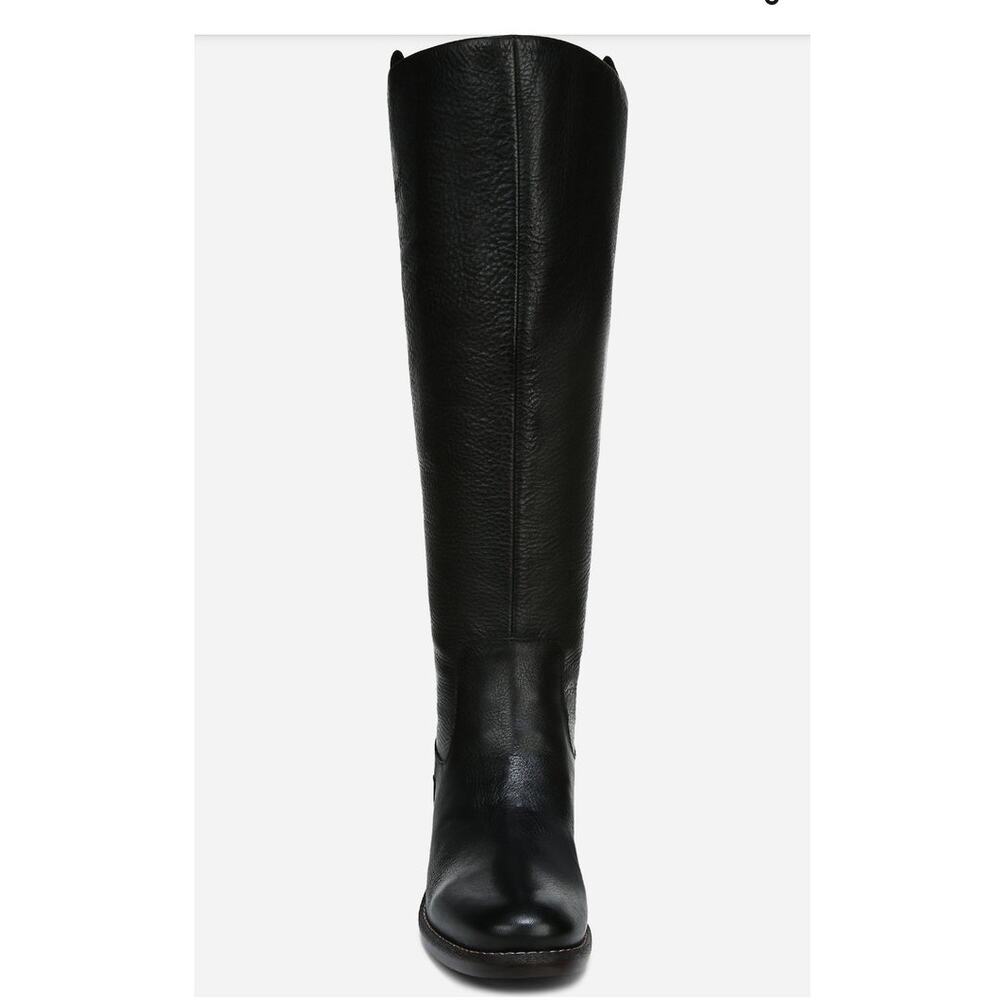 NIB Franco Sarto Meyer Black Leather Knee High Boot 9.5M